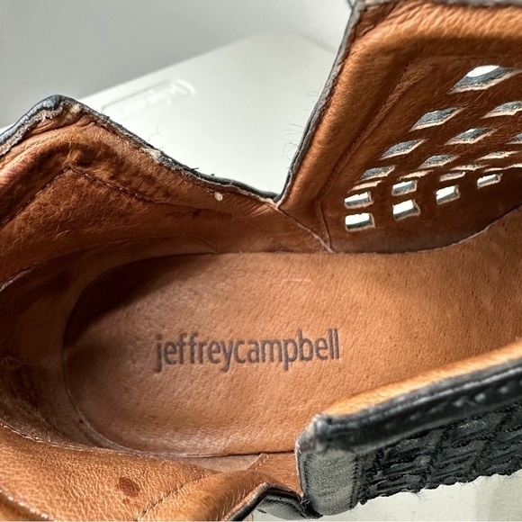 Jeffrey Campbell Black Suede Taggart Eyelet Booties Size 6 - Picture 5 of 7